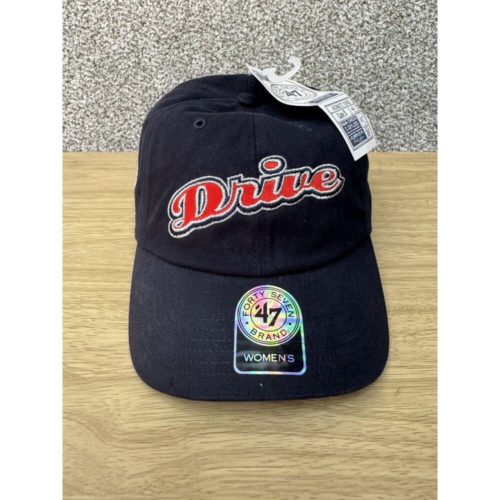 Greenville Drive Hat Cap‎ Strap Back Women s 47 Brand Black Spell Out Script New